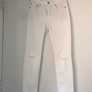 White Skinny ripped jeans